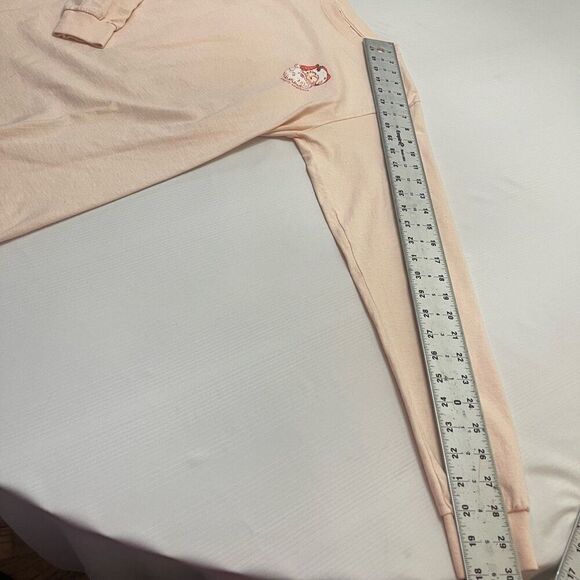 Simply Southern Peach Christmas Long Sleeve T-Shirt Size Small - Picture 6 of 8